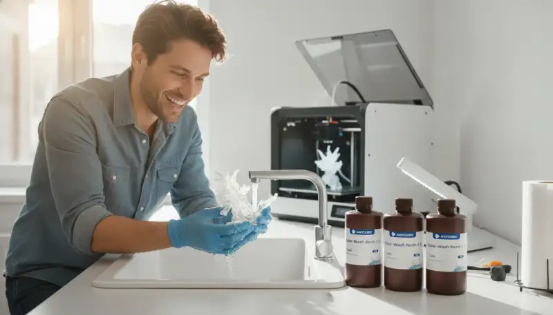 Nie wieder Isopropanol: Das wasserlösliche UV-Resin für Ihren 3D-Drucker macht die Nachbearbeitung zum Kinderspiel